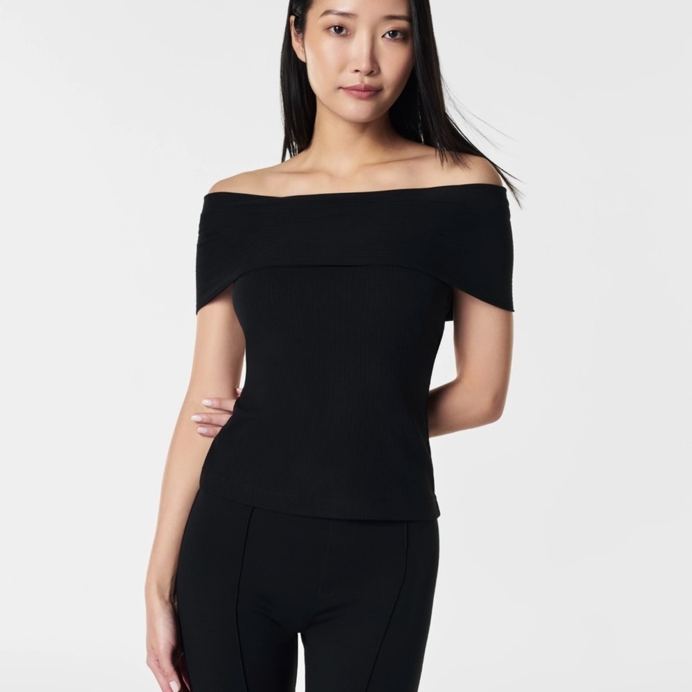 SPANX Black Ribbed Garment